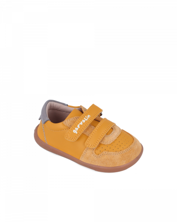 Pantofi baieti din piele naturala, mustar, 241302-C240 [2]