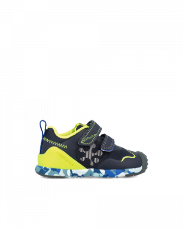 Pantofi baieti - Pantofi sport baieti, din material textil, negru multicolor, Biomecanics 241140-A008