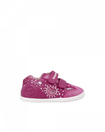 Pantofi fete, din piele naturala, roz, lat, wider, Biomecanics 241163-C201 [2]