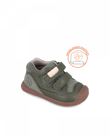 Pantofi baieti - Pantofi baieti, din piele naturala, Sauvage Militare, Biomecanics 241127-B788