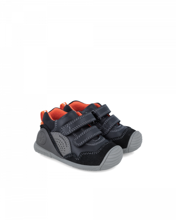 Pantofi baieti, din piele naturala, negru multicolor, Biomecanics 241120-A054 [1]