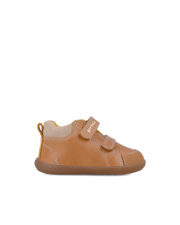 Pantofi baieti din piele naturala, Maro, 241301-B087 [2]