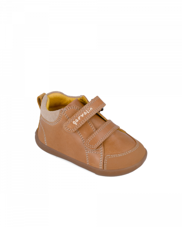 Pantofi baieti - Pantofi baieti din piele naturala, Maro, 241301-B087