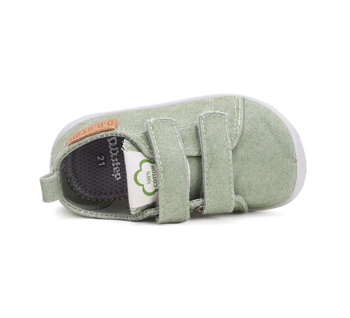 Pantofi fete, diin panza, interior/exterior, verzi, BAREFOOT, DD STEP C086-42881A [4]