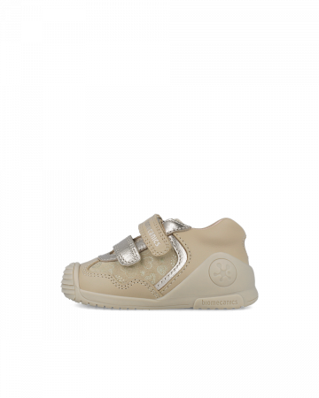Pantofi fete, din piele naturala, beige, Biomecanics 251103-B547 [1]