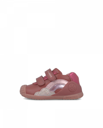 Pantofi fete, din piele naturala, roz , Biomecanics 251102-B859 [3]