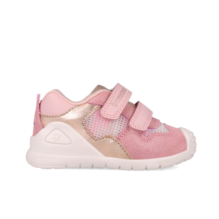 Pantofi fete, din piele naturala, roz, Biomecanics 252120-D032 [4]