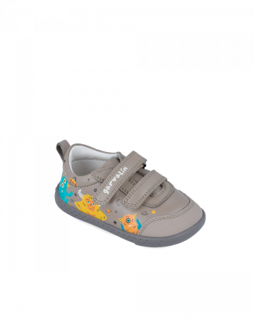 Pantofi baieti - Pantofi baieti din piele naturala, gri, 241309-B780