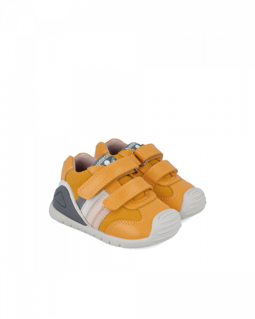 Pantofi baieti, din piele naturala, multicolor, Biomecanics 241110-B240 [3]