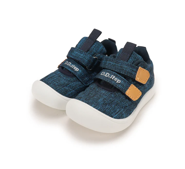 Pantofi baieti - Pantofi sport copii DDstep bleumarin cu scai