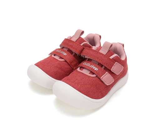 Incaltaminte fete - Pantofi sport copii DDstep rosu cu scai