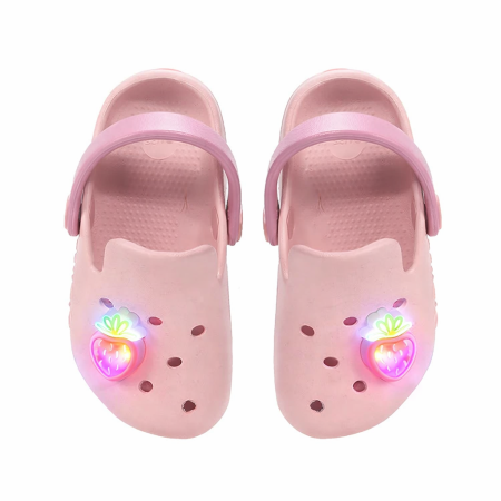 Incaltaminte fete - Papuci roz, cu lumini, DD Step J109-61448
