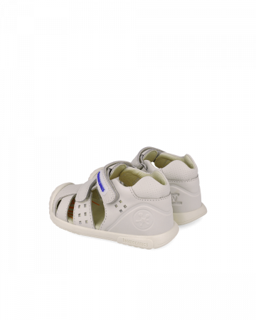 Sandale Baieti, din piele naturala, gri, Biomecanics 252124-B695 [2]