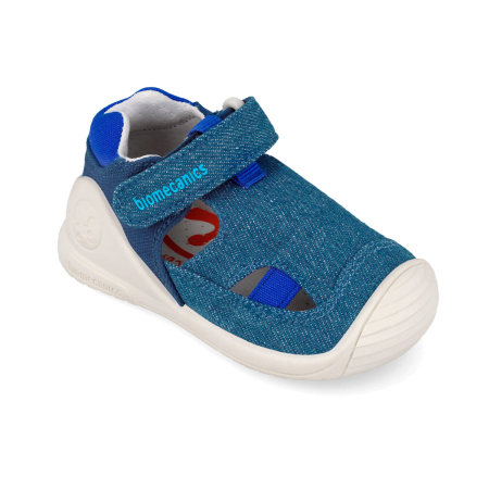 Sandale baieti, din material textil, albastru marin, Biomecanics 262183-A008 [3]