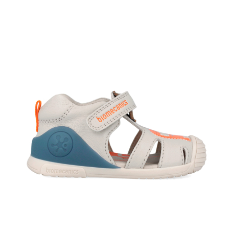 Sandale baieti, din piele naturala, crem, Biomecanics 262126-B695 [1]