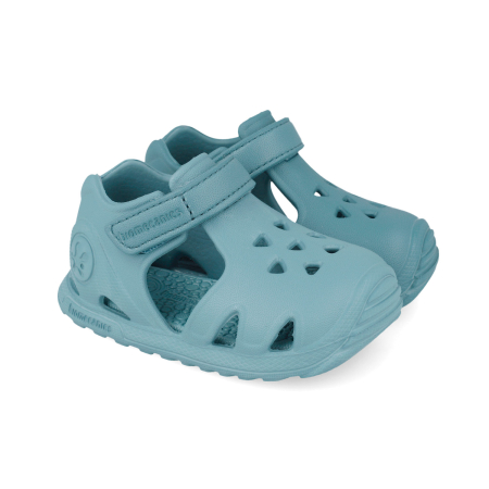 Sandale baieti - Sandale copii, din cauciuc, turcoaz, Biomecanics 262290-B556