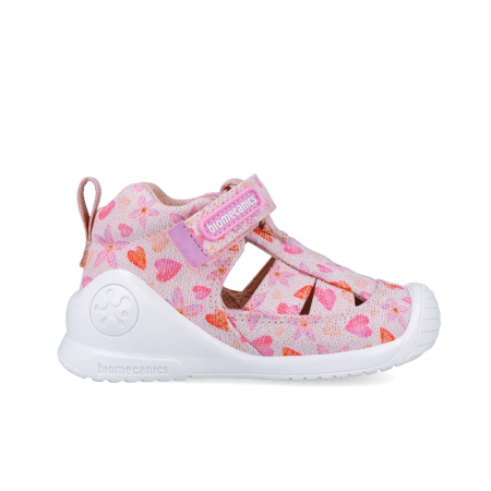 Sandale fete din material textil, roz, Biomecanics 252185-A032 [4]