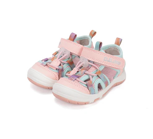 Sandale fete - Sandale fete, din material textil, roz, DD Step G065-61599F