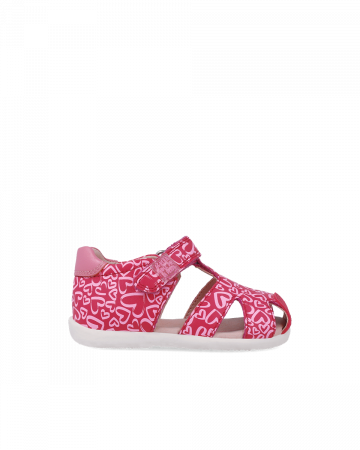 Sandale fete, din piele naturala, roz cu imprimeuri, AGATHA RUIZ DE LA PRADA 252902-A032 [3]