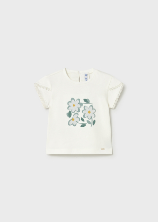 Tricou imprimeu fetite 01079-091 Alb Mayoral [1]