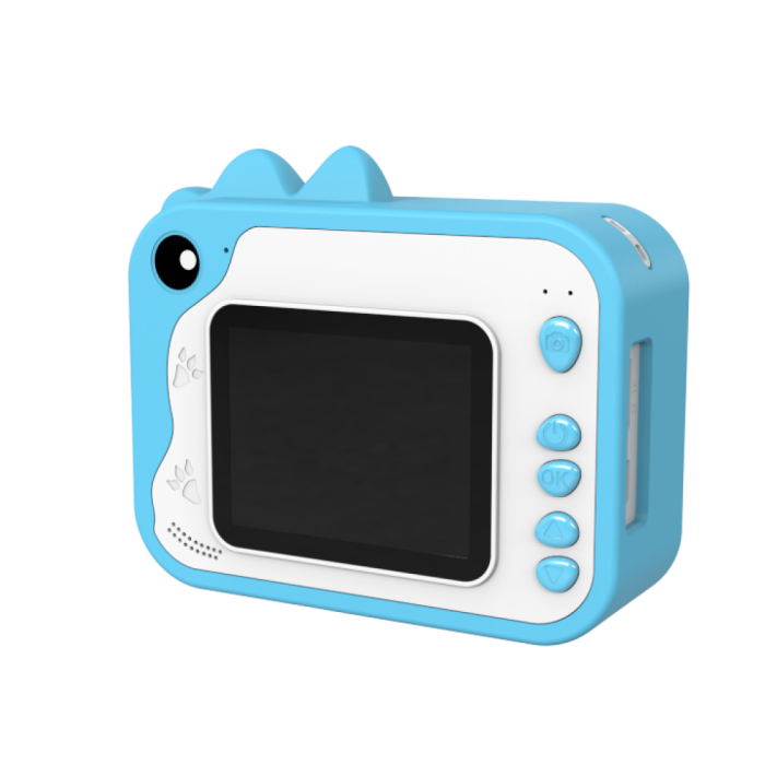 Aparat foto instant pentru copii KIDDOBOO FotoFun Blue, imprimare fotografii, cameră 2MP, ecran 2.4", card 32GB, 4+ ani [2]