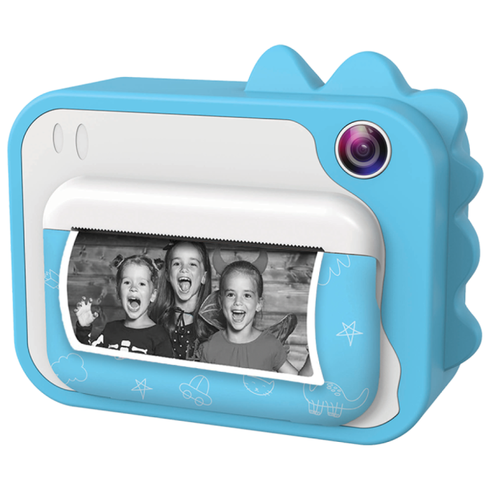 Aparat foto instant pentru copii KIDDOBOO FotoFun Blue, imprimare fotografii, cameră 2MP, ecran 2.4", card 32GB, 4+ ani [4]