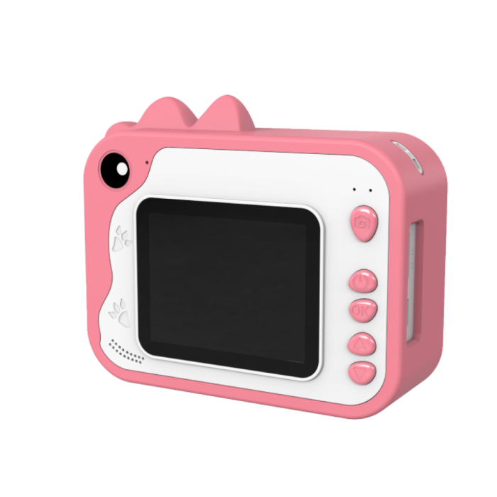 Aparat foto instant pentru copii KIDDOBOO FotoFun Pink, imprimare fotografii, cameră 2MP, ecran 2.4", card 32GB, 4+ ani [2]