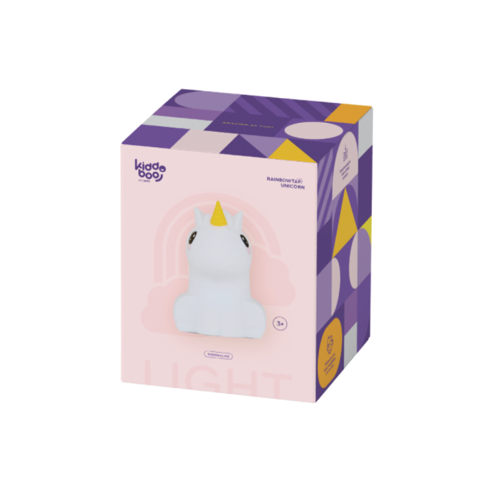 Lampă de veghe interactivă copii KIDDOBOO RainbowTap Unicorn, LED multicolor, control prin atingere, 4+ ani [5]