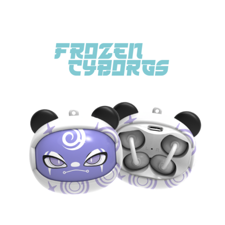 Trending Now !! - Căști Wireless KIDDOBOO GOAT Earbuds  Frozen Cyborgs, Bluetooth 6.0, cu carcasă de încărcare, Galben, 9+ - Copie