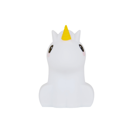 Idei de cadouri - Lampă de veghe interactivă copii KIDDOBOO RainbowTap Unicorn, LED multicolor, control prin atingere, 4+ ani