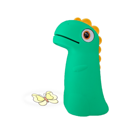 Idei de cadouri - Proiector de desen pentru copii KIDDOBOO Dino's Art Green, 32 imagini, 4 discuri, lampă de veghe, 4+ ani