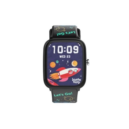 Trending Now !! - Smartwatch copii KIDDOBOO 2.0 Black, Bluetooth, 10 moduri sport, jocuri, 6+ ani