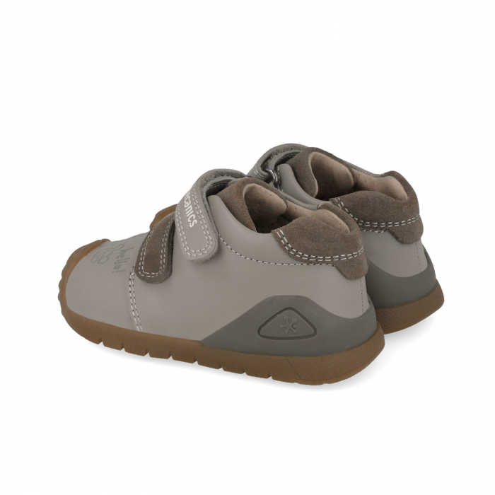 Pantofi sport baieti din piele naturala - gri/maro Biomecanics [2]