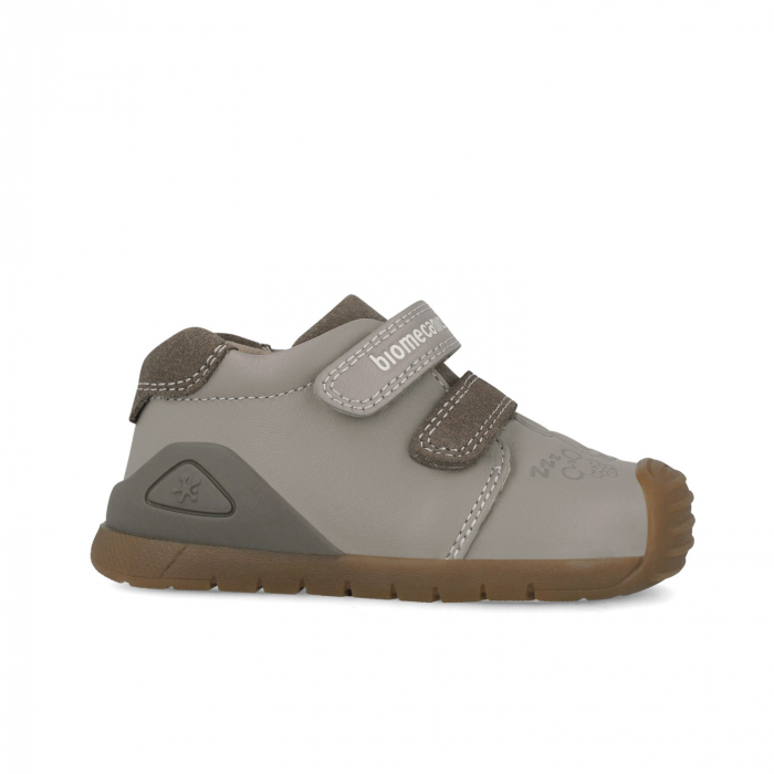 Pantofi sport baieti din piele naturala - gri/maro Biomecanics [5]