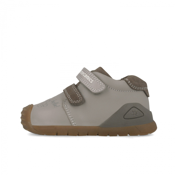 Pantofi sport baieti din piele naturala - gri/maro Biomecanics [6]