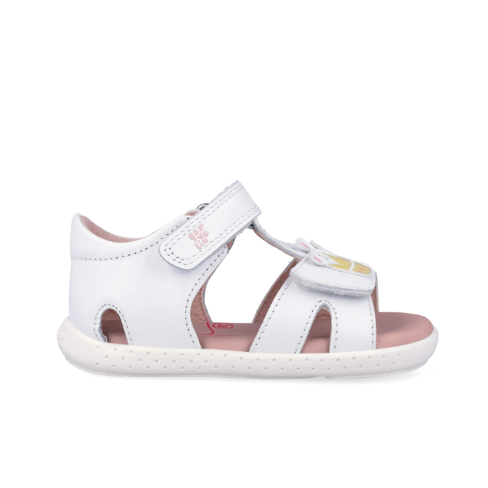 barefoot, fete, din piele, culoare alb, Garvalin [4]