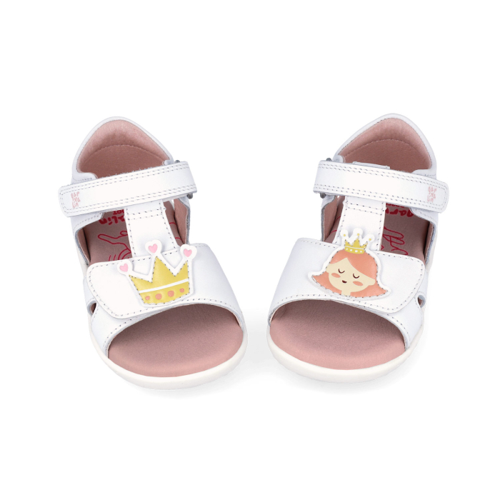 barefoot, fete, din piele, culoare alb, Garvalin [6]