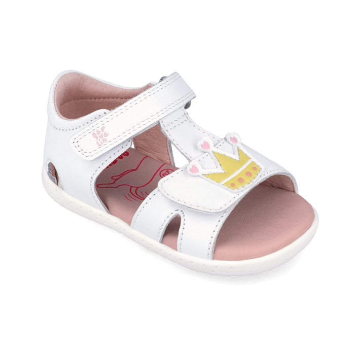 barefoot, fete, din piele, culoare alb, Garvalin [3]