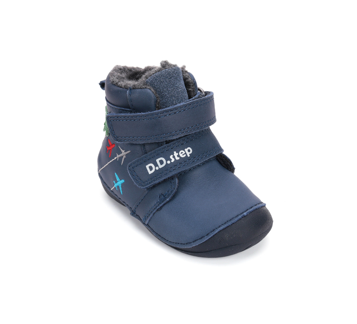 Ghete băieți îmblănite din piele naturală - DDStep [4]