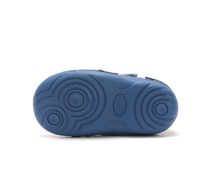 Ghete Copii Baieti DDStep Primii Pași Imblanite Albastru cu Macara W015-62928B - Piele Naturală [7]