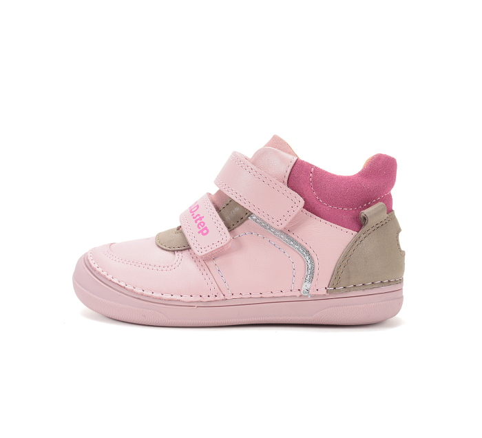 Ghete Copii Fete DDStep Roz A078-62105C - Piele Naturală [3]