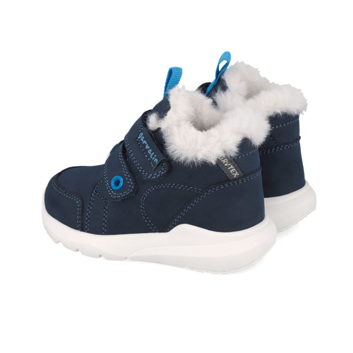 Ghete din piele, îmblănite și impermeabile Garvalin, bleumarin [2]