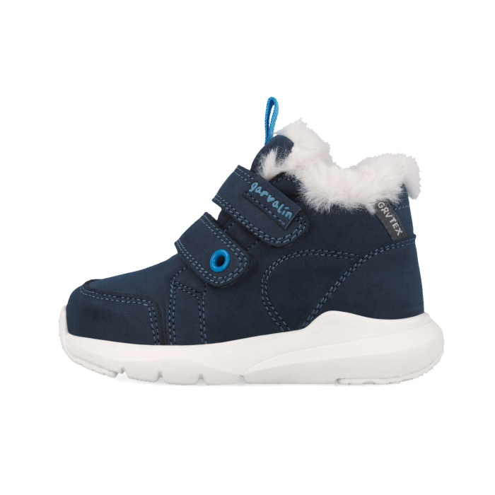 Ghete din piele, îmblănite și impermeabile Garvalin, bleumarin [5]