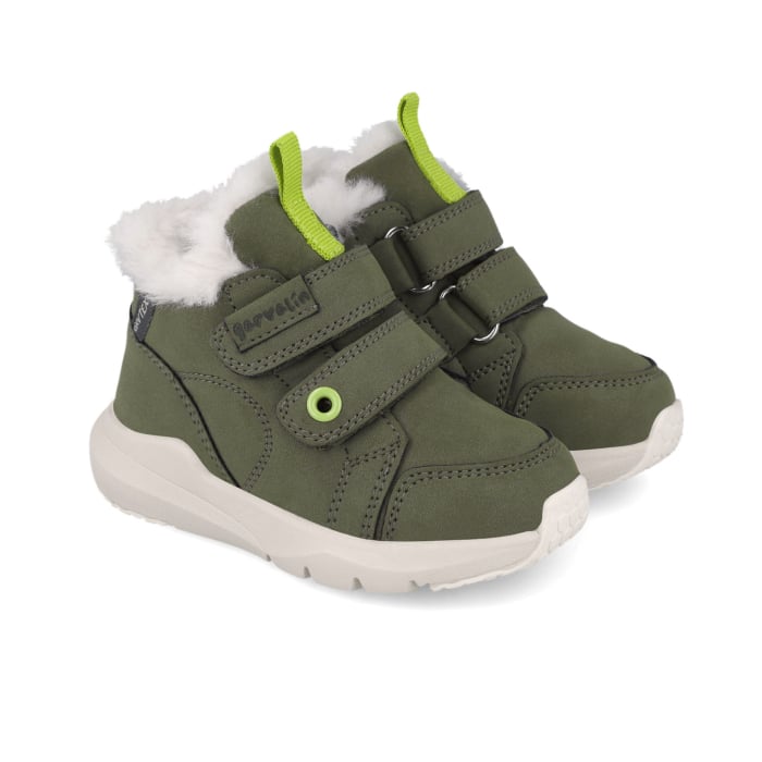 Ghete din piele, îmblănite și impermeabile Garvalin, kaki [1]