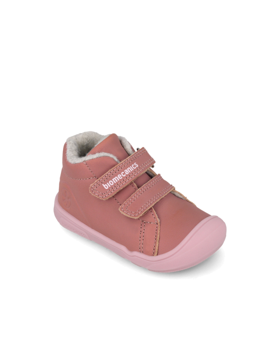 Ghete fete, Biomecanics 261140-G847FB, piele naturală, îmblănite - Roz [3]