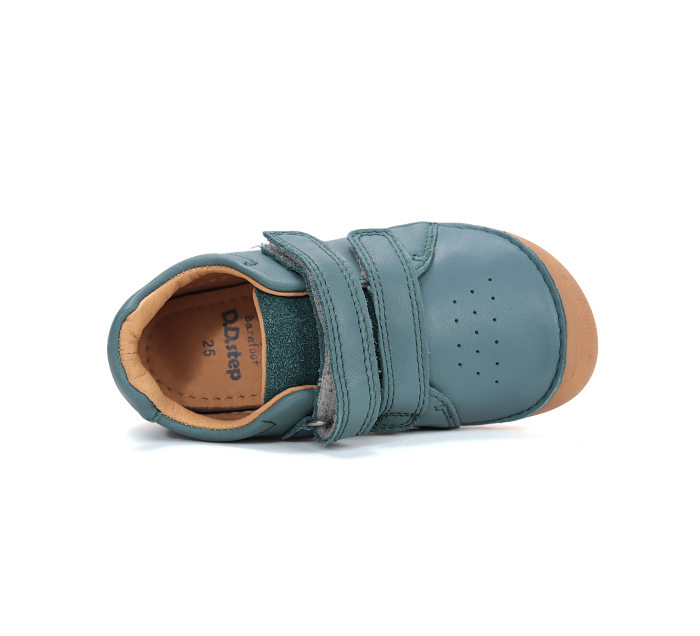 Pantofi copii baieti barefoot, din piele, emerald-DD Step [6]