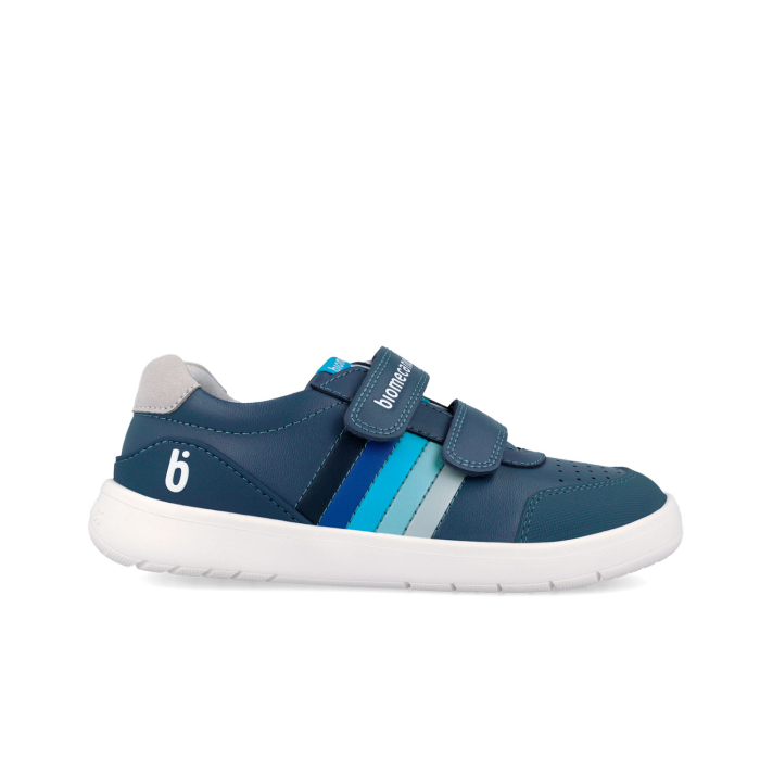 Pantofi copii baieti din piele, wide, albastru - Biomecanics [4]