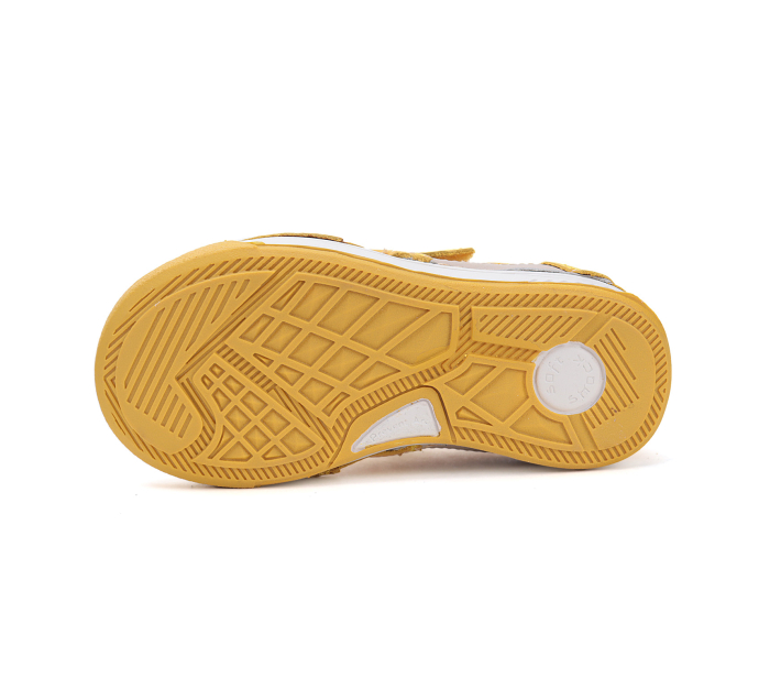 Pantofi copii baieti, sport, din piele naturala, galben - DD Step [6]