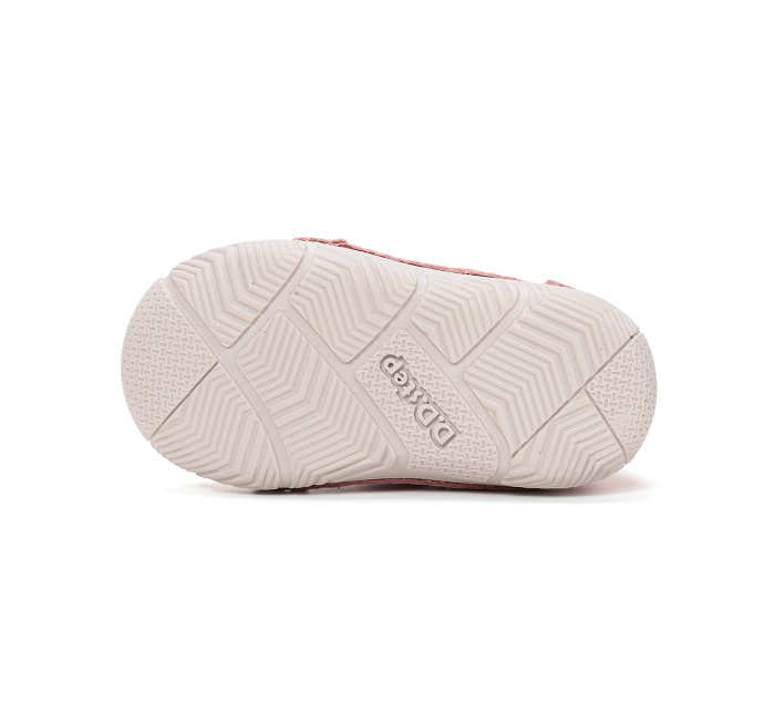 Pantofi copii din piele, roz cu vulpita DD Step [7]