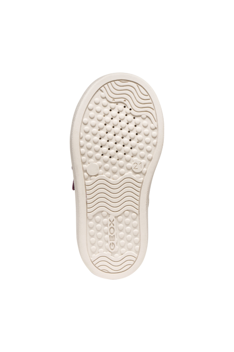 Ghete copii, fete, mid-high, din piele intoarsa si piele naturala, violet/roz, Geox [8]